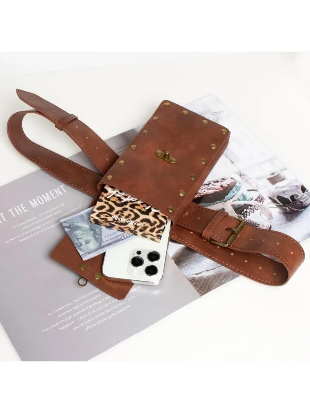 Medieval Corset Belt Pouch Fanny Pack Waist Bag for Phone & Costume Accessories